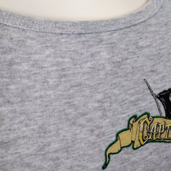 Bella Heather Gray Captain Hook Pinup Soft Lightweight Long Tank - Picture 8 of 10